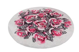 Vonios grindų kilimėlis Foutastic Magic Roses 359CHL4163, įvairių spalvų, 140 cm x 140 cm, Ø 140 cm