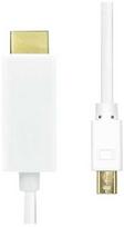 Manhattan 153287 Mini DisplayPort to HDMI Cable 1.8m Juodas (Black)