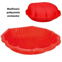 sausas smelis - Woopie smėlio dėžė-baseinas Kriauklė 3in1, raudona (Red) - 3 nuotrauka