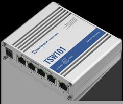 5 port poe switch - Switch|TELTONIKA|TSW101|5xRJ45|PoE ports 4|60 Watts|TSW101 - 1 nuotrauka