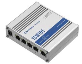 5 port poe switch - Switch|TELTONIKA|TSW101|5xRJ45|PoE ports 4|60 Watts|TSW101 - 5 nuotrauka