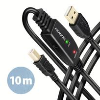active usb cable - Aragon ADR-210B Active connection USB 2.0 A-M > B-M cable, 10 m long. Power supply option. - 7 nuotrauka