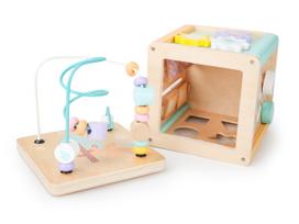 medinis kubas - EcoToys Medinis lavinantis kubas HM015471, dinozauras (Dino) - 3 nuotrauka