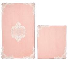 Vonios kilimėlių rinkinys Foutastic 394ANR1553, balta sp./rožinė sp., 100 cm x 60 cm