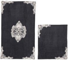 Vonios kilimėlių rinkinys Foutastic 394ANR1543, sidabro sp., 100 cm x 60 cm
