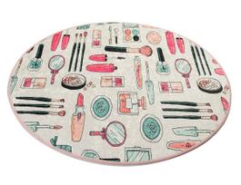 Vonios grindų kilimėlis Foutastic Makeup 359CHL1648, įvairių spalvų, 100 cm x 100 cm, Ø 100 cm