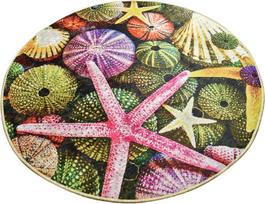 Vonios grindų kilimėlis Foutastic Estrella 359CHL4298, įvairių spalvų, 120 cm x 120 cm, Ø 120 cm