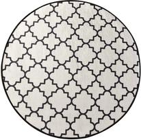Vonios grindų kilimėlis Foutastic Kupa 359CHL4126, balta sp., 100 cm x 100 cm, Ø 100 cm