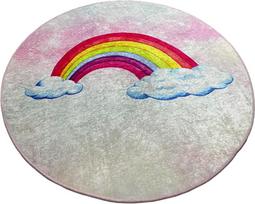 Vonios grindų kilimėlis Foutastic Leno 359CHL4833, įvairių spalvų, 80 cm x 80 cm, Ø 80 cm