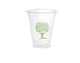 vienkartines stiklines - Vienkartinės stiklinės VEGWARE GreenTree, PLA, 360 ml, 50 vnt - 1 nuotrauka