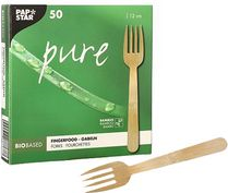 Vienkartinės furšetinės šakutės PURE, VIIPPS4002911887677