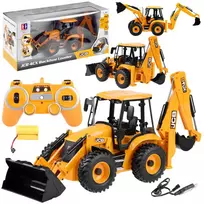 zaislai ekskavatorius - Jokomisiada JCB 4CX RC traktorius, geltona (Yellow) RC0578 - 2 nuotrauka