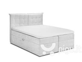 Lova Mazzini Beds Echaveria 160x200 cm, šviesiai pilka