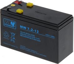 akumuliatorius 12v 7ah ups -  MPL POWER ELEKTRO MW 7.2-12L - 1 nuotrauka
