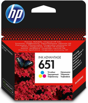 hp spausdintuvas rasalinis - HP 651 Ink Cartridge Tri-color | C2P11AE#BHK - 1 nuotrauka