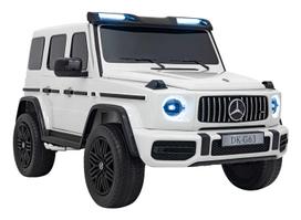 vaikiskas mercedes - Mercedes-Benz G63 AMG XXL elektromobilis vaikams, baltas (White) - 1 nuotrauka