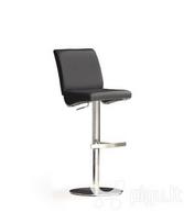 Baro kėdė MC Akcent Diaz, juoda eko oda
