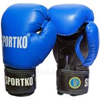 Bokso pirštinės 10oz Odinės SportKO PK1 Blue