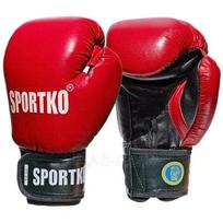 Bokso pirštinės 10oz Odinės SportKO PK1 Red