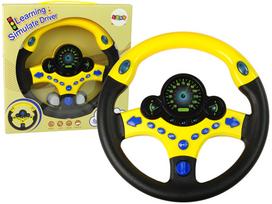 Lean Toys interaktyvus vairo simuliatorius vaikams 10115, Geltonas (Yellow)