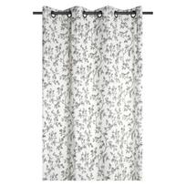 Naktinė užuolaida Douceur d`Interieur Clarine, balta sp./juoda sp., 140 cm x 260 cm