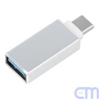 OEM PTC USB A į USB-C OTG Adapteris Baltas (White)