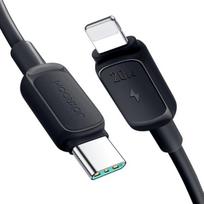 lightning type c laidas - Joyroom Multi-Color Series A14 USB-C / Lightning kabelis 20W 1.2 m Juodas (Black) - 1 nuotrauka