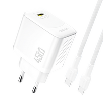 gana - Dudao A28C 45W GaN Kroviklis + USB-C Laidas - Baltas (White) - 1 nuotrauka