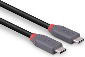 kabeliai 3x2.5 - CABLE USB4 240W TYPE C 1.5M/40GBPS ANTHRA LINE 36957 LINDY - 4 nuotrauka