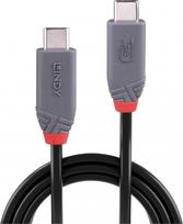 kabeliai 3x2.5 - CABLE USB4 240W TYPE C 1.5M/40GBPS ANTHRA LINE 36957 LINDY - 5 nuotrauka