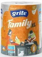 Popieriniai rankšluosčiai Grite Family XL Paper Towel 250 Sheets White