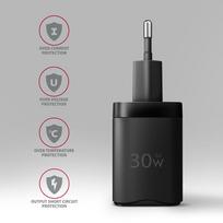 charger pps - Axagon Sil wallcharger 2x port (USB-A   USB-C), PD3.0/QC4 /PPS/AFC/Apple. 30W total power. | ACU-PQ30 - 5 nuotrauka