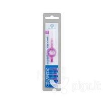 Rinkinys: tarpdančių šepetėliai Curaprox Prime Plus Handy 08 - 3,2 mm Pink 5 vnt + kotelis UHS 409