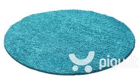 Apvalus NORE Shaggy kilimas Turkis, 120x120 cm