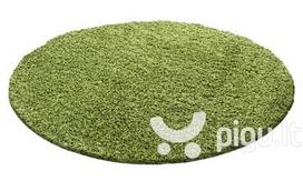 Apvalus NORE Shaggy kilimas Green, 200x200 cm