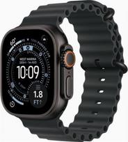 ultra apple watch - Apple Watch Ultra 3 GPS + Cellular 49mm Black Titanium Case with Black Ocean Band - 1 nuotrauka