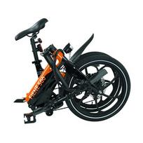 elektrinis dviratis sulankstomas - Blaupunkt Fiene 500 20" (oranžinis) - 5 nuotrauka