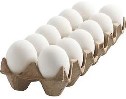 balti kiausiniai - Creativ kiaušinių rinkinys kūrybai, balti (White) 12 vnt - 1 nuotrauka
