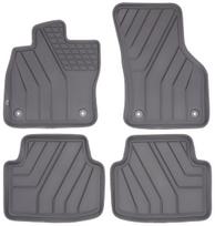 Guminiai grindų kilimėliai VW Golf, Seat Leon, Audi A3, 2013-2020