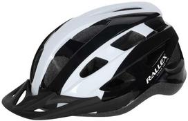 dviratininko salmas - Rallex Dviračio Šalmas M 54-58 cm, Juodas/Baltas (Black/White) - 1 nuotrauka
