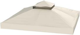 Outsunny pakaitinis pavėsinės stogas 3x3 m, kreminė (Cream)