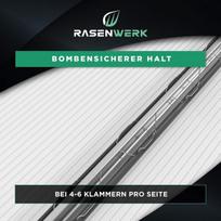 Rasenwerk® - 304 nerūdijančio plieno šiltnamio spaustukai (atsparūs rūdims) - 100 vnt. pakuotė - didelės įtempimo šiltnamio spaustuvai - stiklo namo montavimo laikikliai - šiltnamio priedai - 95 x 40 mm - 1,6 mm storio