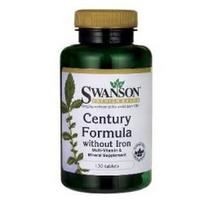 Swanson Premium Brand maisto papildas super multivitaminų ir mineralų kompleksas be geležies N130