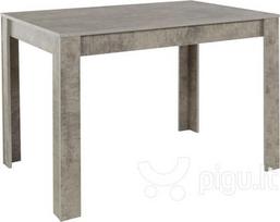 Valgomojo stalas Notio Living Lori L 120 cm, pilkas