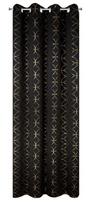 Naktinė užuolaida ZKWG-03, aukso sp./juoda sp., 135 cm x 250 cm