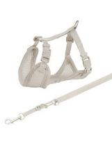 TRIXIE Junior Šuniuko petnešos su pavadėliu 26–34 cm/10 mm, 2.00 m, šviesiai pilki