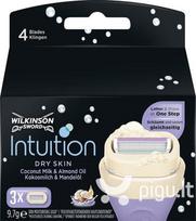 Skustuvo peiliukai Wilkinson Sword Intuition Dry moterims 3 vnt