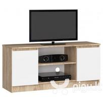 TV staliukas NORE RTV K120, ąžuolo spalvos/baltas