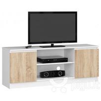 TV staliukas NORE RTV K140, baltas/ąžuolo spalvos