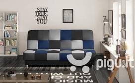 Sofa NORE Cayo, pilka/mėlyna